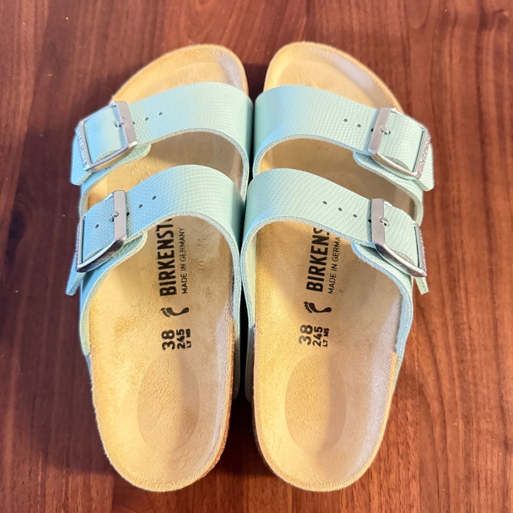 Birkenstock Women’s light seafoam green Sandals